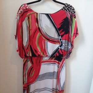 Multicolored mini dress